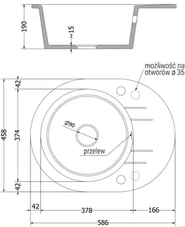 Kuchynské drezy MEXEN/S MEXEN/S - Kevin granitový drez s odkvapkávačom vrátane batérie Rita, béžová 6517-69-670300-70