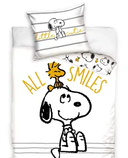 Bavlnené Posteľná bielizeň Snoopy