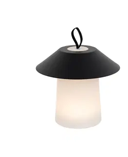Stolove lampy Set van 2 tafellampen zwart incl. LED 3-staps dimbaar oplaadbaar - Ivan