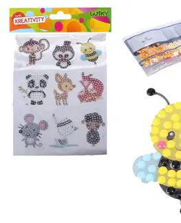 Kreatívne a výtvarné hračky WIKY - Kreatívny set diamond samolepky Zvieratká 9ks
