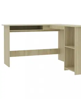 Pracovné stoly Rohový písací stôl 120x140 cm Dekorhome Biela