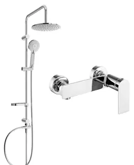 Sprchy a sprchové panely MEXEN/S - Carl sprchový stĺp vrátane sprchovej batérie Zero, chróm 71140240-00
