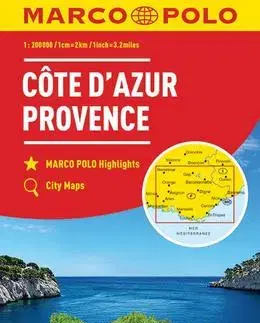 Európa Francie - Azurové pobřeží, Provence - mapa 1:200 000