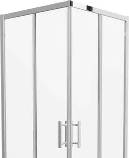 Sprchovacie kúty MEXEN - Rio sprchovací kút štvorcový 80x80 cm, transparent, chróm 860-080-080-01-00