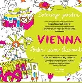 Maľovanky pre dospelých Vienna - Poster zum Ausmalen, Coloring poster