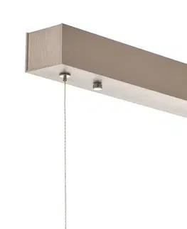 Závesné svietidlá quitani Quitani Zino LED svietidlo bridlica zlatá 144 cm