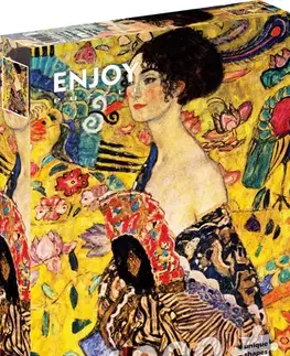 1000 dielikov Enjoy Puzzle Gustav Klimt: Lady with a Fan 1000 Enjoy