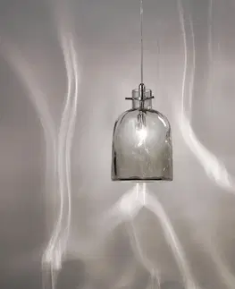 Závesné svietidlá Selène Dizajnové závesné svietidlo Bossa Nova dymovo sivé