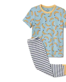 Sleepwear & Loungewear Detské pyžamá, 2 ks, s celoplošnou potlačou s motívom banánov