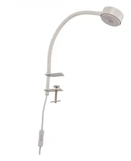 Stolové lampy s klipom Lindby Skrutkovacie svetlo Jyla, biele, GX53, 2 700 K