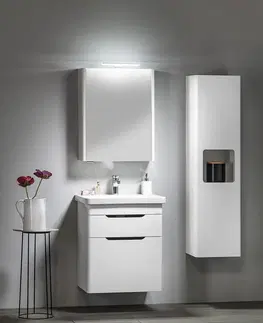 Kúpeľňa SAPHO - ELLA umývadlová skrinka 56,5x65x43cm s umývadlom CITY, 2x zásuvka, biela (70062) EL062-3030-01