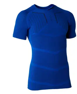 ragby Pánske spodné tričko Keepdry na futbal s krátkym rukávom modré