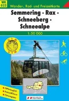 Turistika, skaly Semmering- Rax-Schneeberg - WK 022, 1:50 000