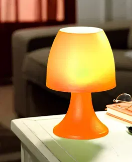 Drobné dekorácie a doplnky LED lapmička, oranžová