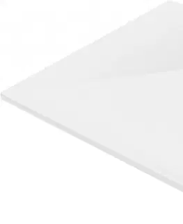 Vane MEXEN/S - Stone+ štvorcová sprchová vanička 100 x 100, biela, mriežka čierna 44101010-B