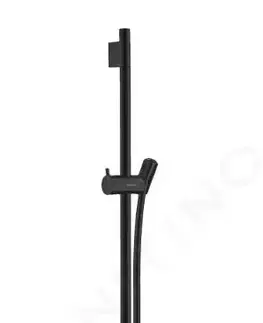 Sprchy a sprchové panely HANSGROHE - Unica'S Sprchová tyč 900 mm so sprchovou hadicou, matná čierna 28631670