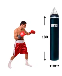 Boxovacie vrecia a hrušky Boxovacie vrece SportKO MP03 30x180cm / 65kg čierna
