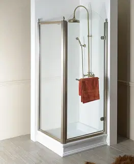 Sprchové dvere GELCO - ANTIQUE obdĺžniková sprchová zástena 900x800 mm, R varianta GQ1390RCGQ5680C