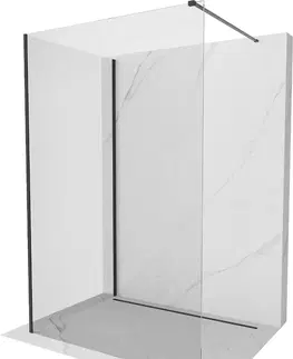 Sprchové dvere MEXEN/S - Kyoto Sprchová zástena WALK-IN 120 x 120 cm, transparent, čierna 800-120-212-70-00-120