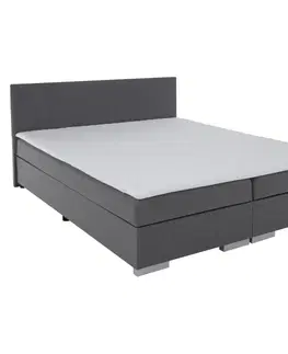 Postele Boxspringová posteľ, sivá, 180x200, ADARA