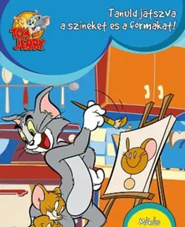 Nalepovačky, vystrihovačky, skladačky Tom és Jerry - Tanuld játszva a színeket és a formákat! - Mókás feladatokkal!