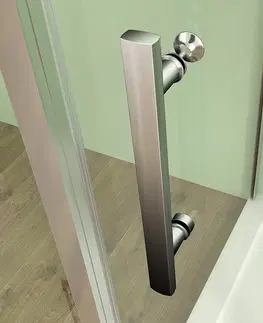 Sprchovacie kúty H K - Obdĺžnikový sprchovací kút MELODY 90x80 cm sa zalamovacím dverami vrátane sprchovej vaničky z liateho mramoru SE-MELODYB89080 / SE-ROCKY9080