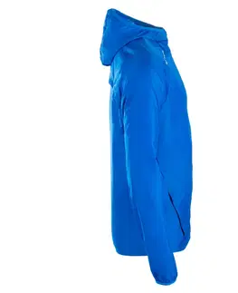 bežecké bundy a vesty Pánska bežecká vetruvzdorná bunda prispôsobiteľná modrá