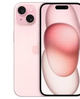 Mobilné telefóny Apple iPhone 15 256 GB ružová MTP73SXA