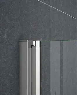 Sprchové dvere H K - Vaňová zástena S22H 100x140cm - dvojdielna sklopná, číre sklo SE-S22H-10