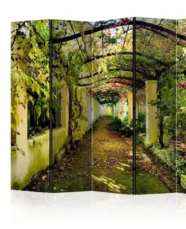 Paravány Paraván Romantic Garden Dekorhome 225x172 cm (5-dielny)