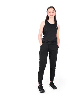 Dámske klasické nohavice Tepláky inSPORTline Comfyday Woman štandardná - čierna - XS