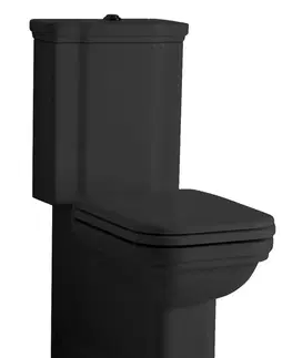 Kúpeľňa KERASAN - WALDORF nádržka k WC kombi, čierna mat 418131