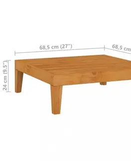 Záhradné stoly Záhradný stolík NATAŠA Dekorhome