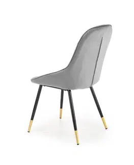 Jedálenské stoličky HALMAR K437 jedálenská stolička sivá / čierna