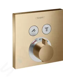 Kúpeľňové batérie HANSGROHE - Shower Select Termostatická batéria pod omietku na 2 spotrebiče, kefovaný bronz 15763140