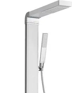 Sprchy a sprchové panely AQUALINE - ROME sprchový stĺp, v. 822mm, hliník SL760