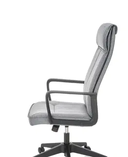 Kancelárske stoličky HALMAR Pietro kancelárske kreslo s podrúčkami sivá / čierna