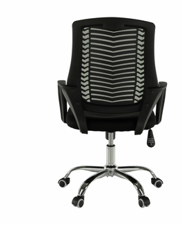 Kancelárske stoličky KONDELA Imela Typ 2 kancelárske kreslo s podrúčkami zelená / čierna / chróm