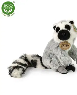 Plyšové hračky RAPPA - Plyšový lemur 19 cm ECO-FRIENDLY