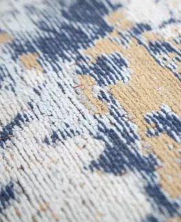 Koberce LuxD Dizajnový koberec Jakob 350 x 240 cm sivo-modrý