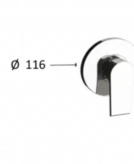Kúpeľňové batérie SAPHO - KAI podomietková sprchová batéria, 1 výstup, čierna mat KA41/15