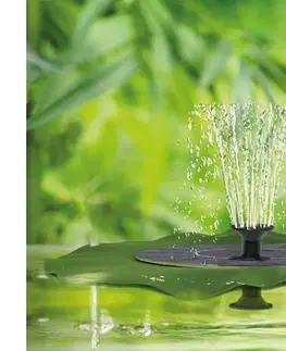 Svietidlá  Solárna fontána 1,4W/7V lotosový list 