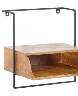 Nočné stolíky Noční stolek Masiv Mango/kov