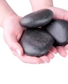 Masážne prístroje Lávové kamene inSPORTline River Stone 8-10 cm - 3 ks