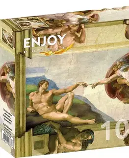 1000 dielikov Enjoy Puzzle Michelangelo Buonarroti: The Creation of Adam 1000 Enjoy