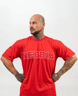 Pánske tričká Tričko s krátkym rukávom Nebbia Legacy 711 Black - M