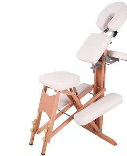 Masážne stoly a stoličky Masážna stolička inSPORTline Massy drevená