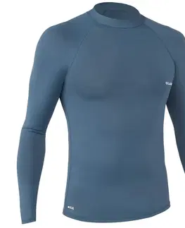 surf Pánske tričko Top 100 s ochranou proti UV žiareniu s dlhým rukávom sivé