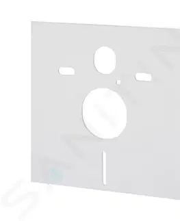 Záchody GEBERIT - Duofix Modul na závesné WC s tlačidlom Sigma50, alpská biela + Tece One - sprchovacia toaleta a doska, Rimless, SoftClose 111.355.00.5 NT8
