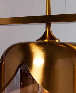 Závesné svietidlá KARE KARE Zlatý pohár Quattro - závesné svietidlo so štyrmi svetlami